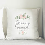 Personalised Abstract Rose Cream Cushion | Valentine's Day Gift