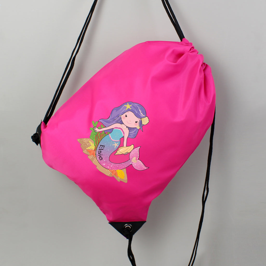 Personalised Mermaid Pink Kit Bag | Textiles | Inspired Creative Gifts