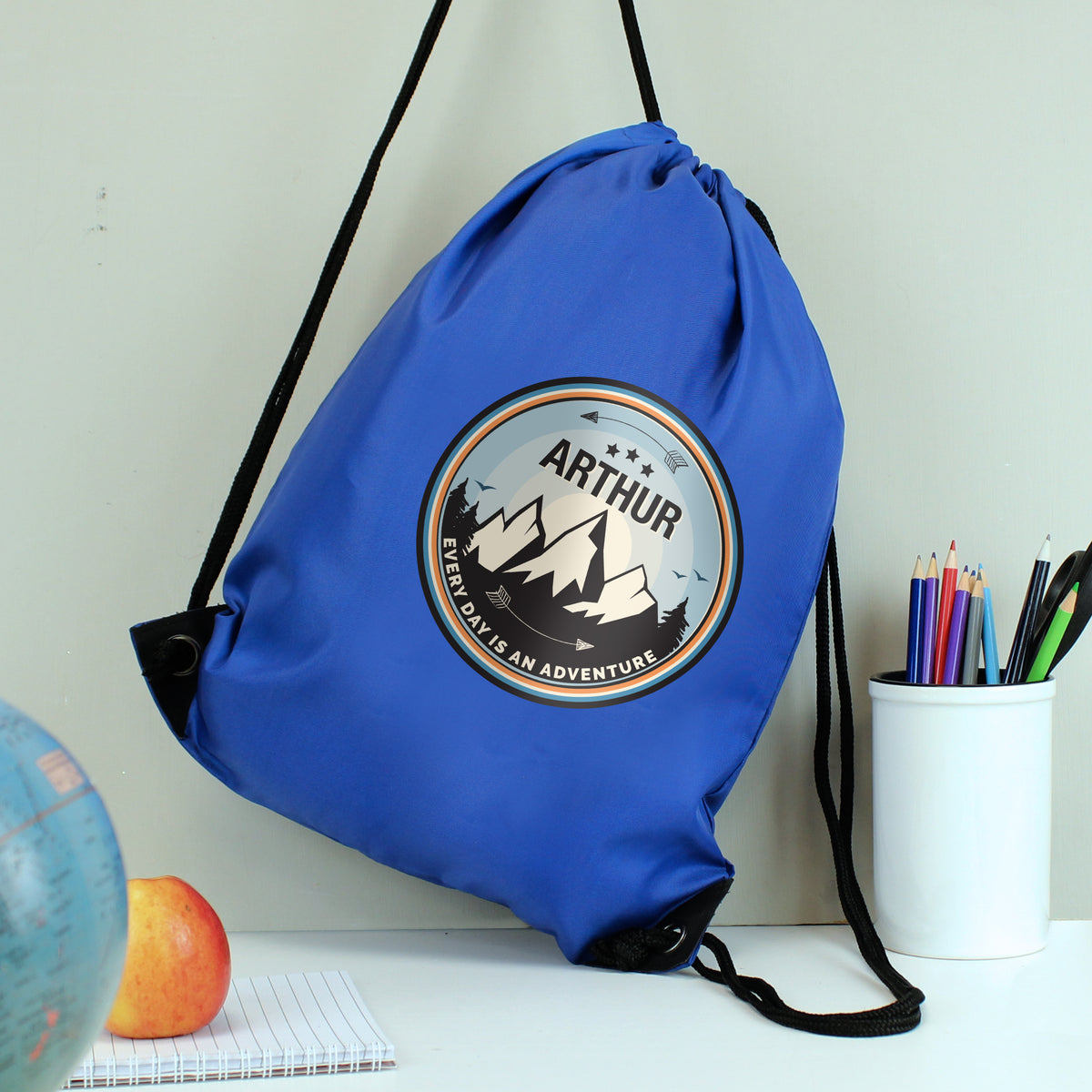 Personalised Adventure Blue Kit Bag | Textiles