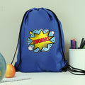 Personalised Superhero Blue Kit Bag | Textiles | Inspired Creative Gifts