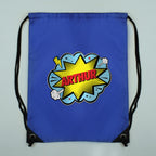 Personalised Superhero Blue Kit Bag | Textiles | Inspired Creative Gifts
