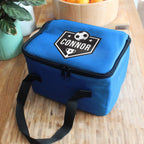 Personalised Football Blue Lunch Bag | Textiles