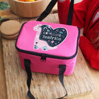 Personalised Dinosaur Pink Lunch Bag | Textiles