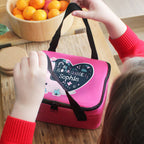 Personalised Dinosaur Pink Lunch Bag | Textiles