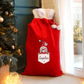 Personalised Gonk Family Red Christmas Sack - Girl |  | Inspired Creative Gifts