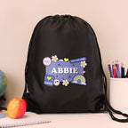 Personalised Good Vibes Black Kit Bag | Textiles | Inspired Creative Gifts
