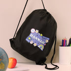 Personalised Good Vibes Black Kit Bag | Textiles | Inspired Creative Gifts
