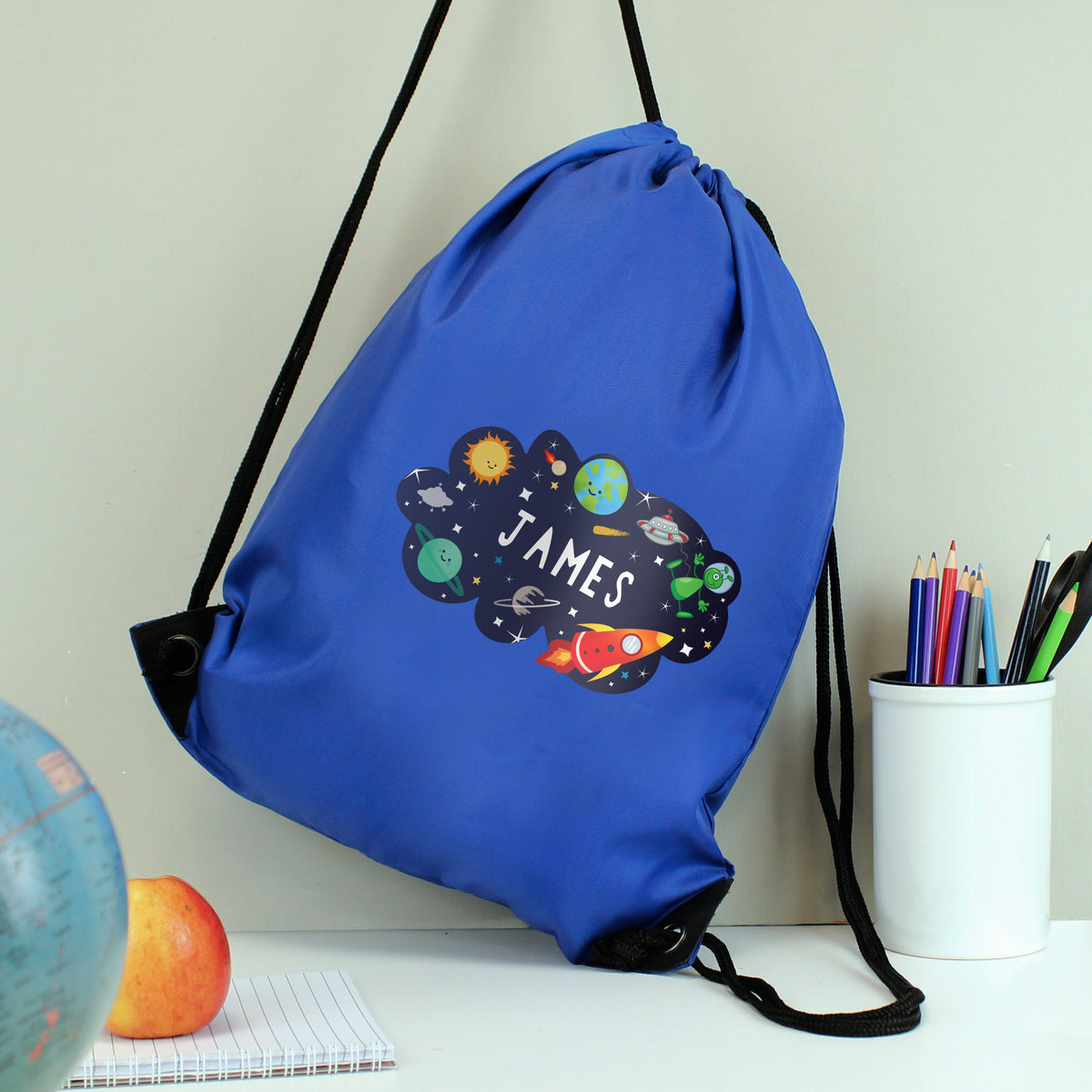 Personalised Space Blue Kit Bag | Textiles | Inspired Creative Gifts