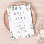 Personalised Botanical Wedding Save the Dates Pack of 36 | Stationery & Pens | Wedding Gift