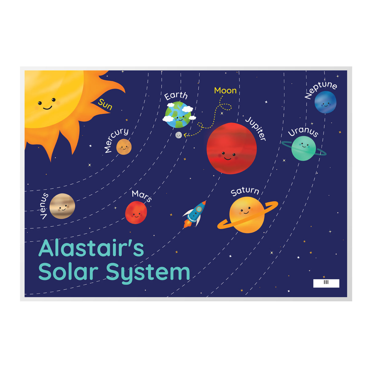 Personalised Solar Space System Placemat | Mealtime Essentials