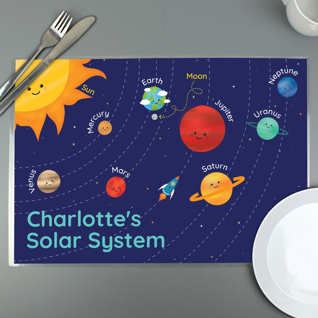 Personalised Solar Space System Placemat | Mealtime Essentials