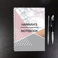 Personalised Geometric A5 Notebook | Stationery & Pens