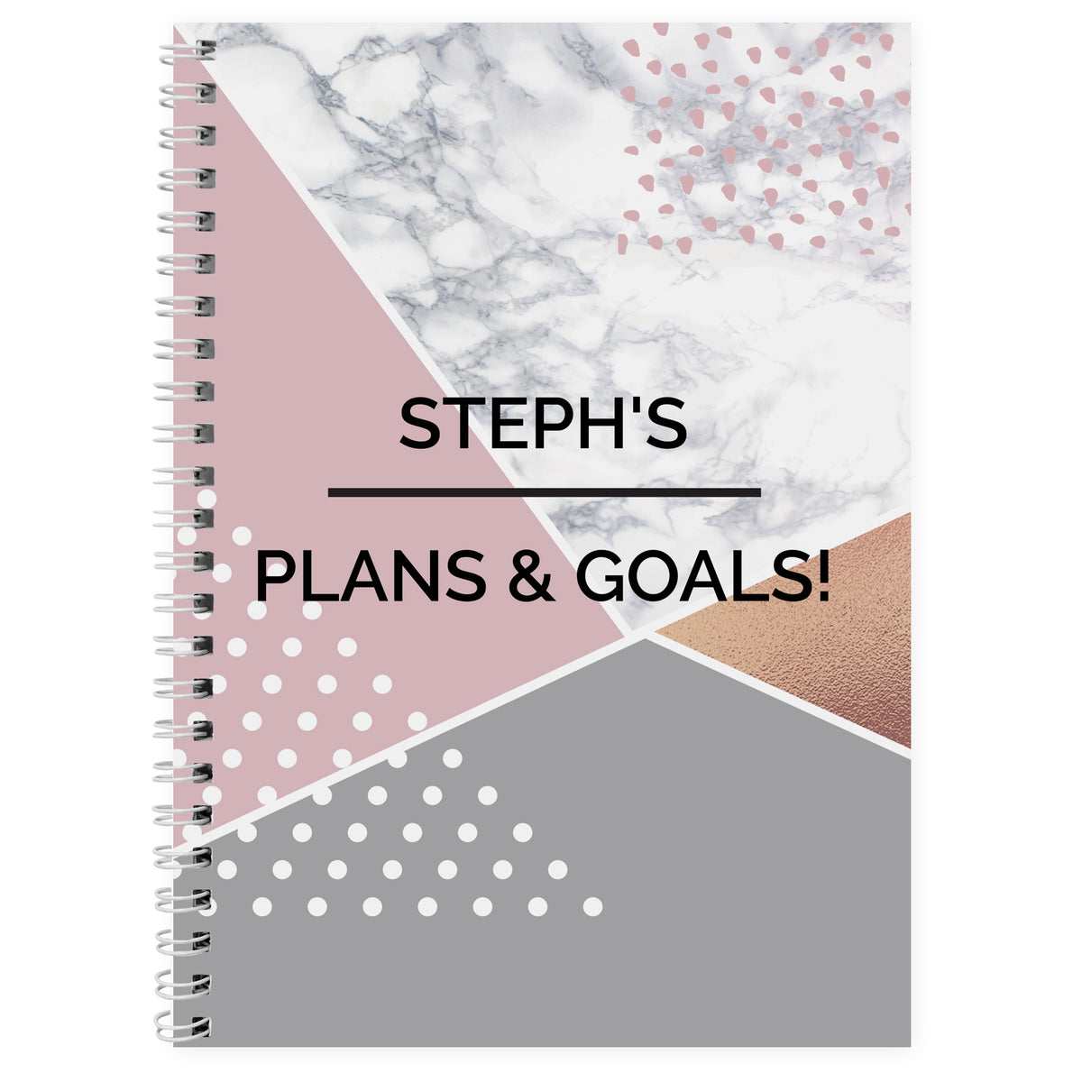 Personalised Geometric A5 Notebook | Stationery & Pens