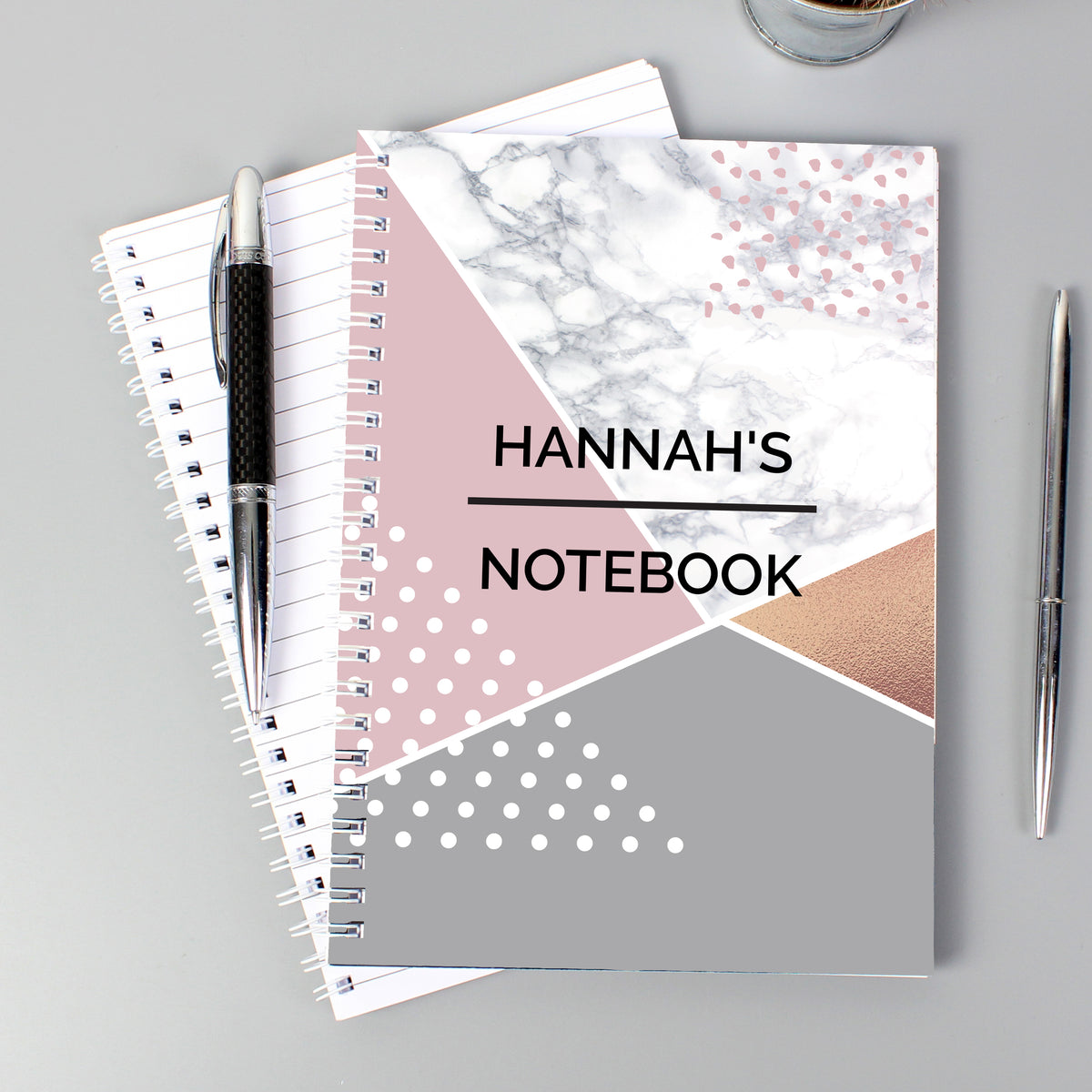 Personalised Geometric A5 Notebook | Stationery & Pens