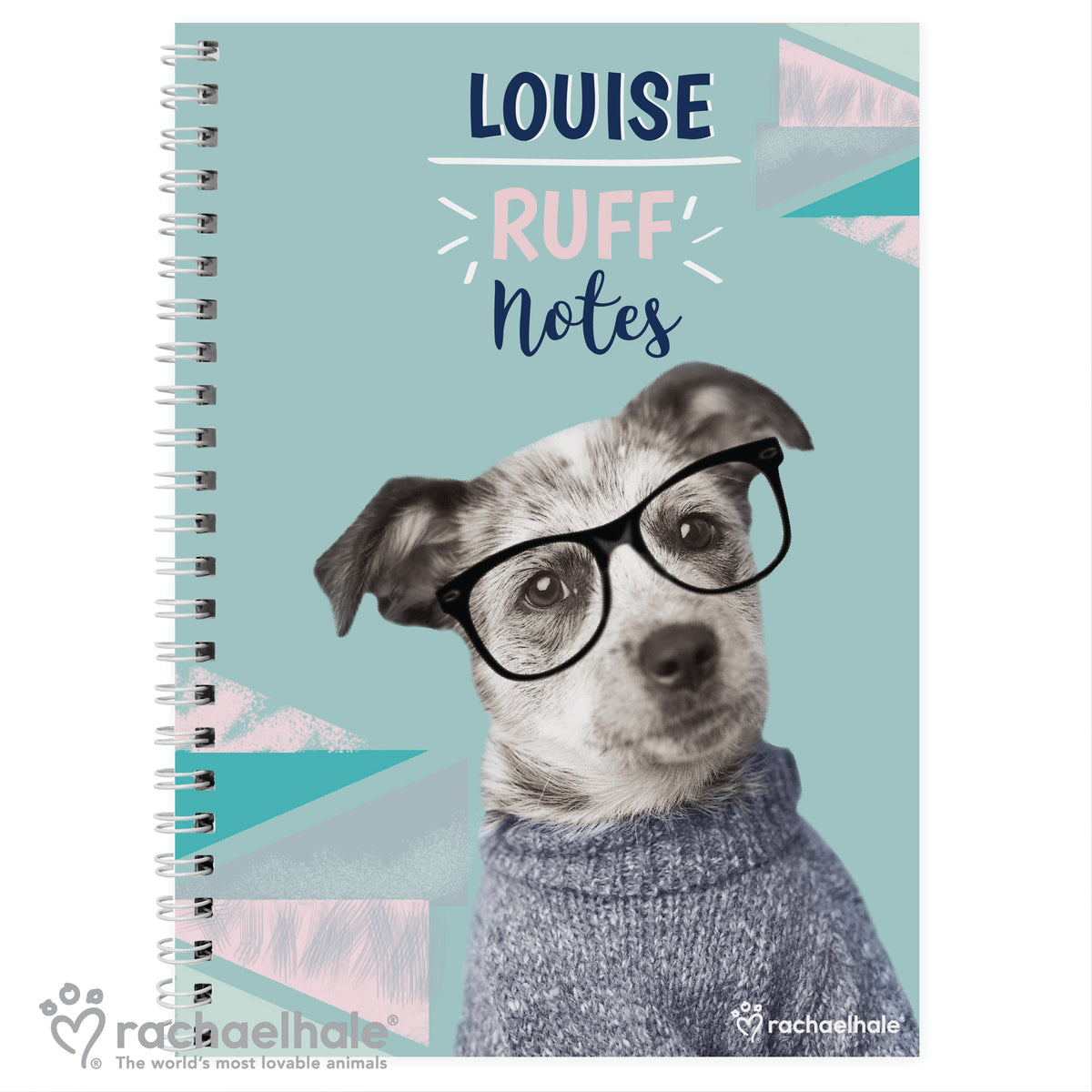 Personalised Rachael Hale 'Ruff Notes' Dog A5 Notebook | Stationery & Pens | Mother's Day Gift