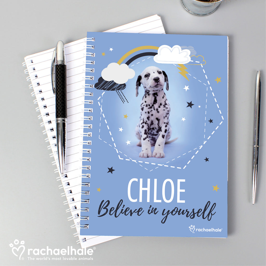 Personalised Rachael Hale Dalmatian A5 Notebook | Stationery & Pens