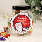 Personalised Santa Christmas Sweet Jar | Confectionery | Christmas Gift