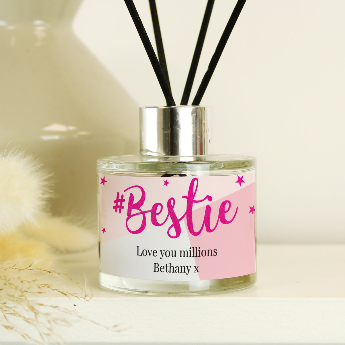 Personalised #Bestie Reed Diffuser | Candles & Reed Diffusers | Inspired Creative Gifts