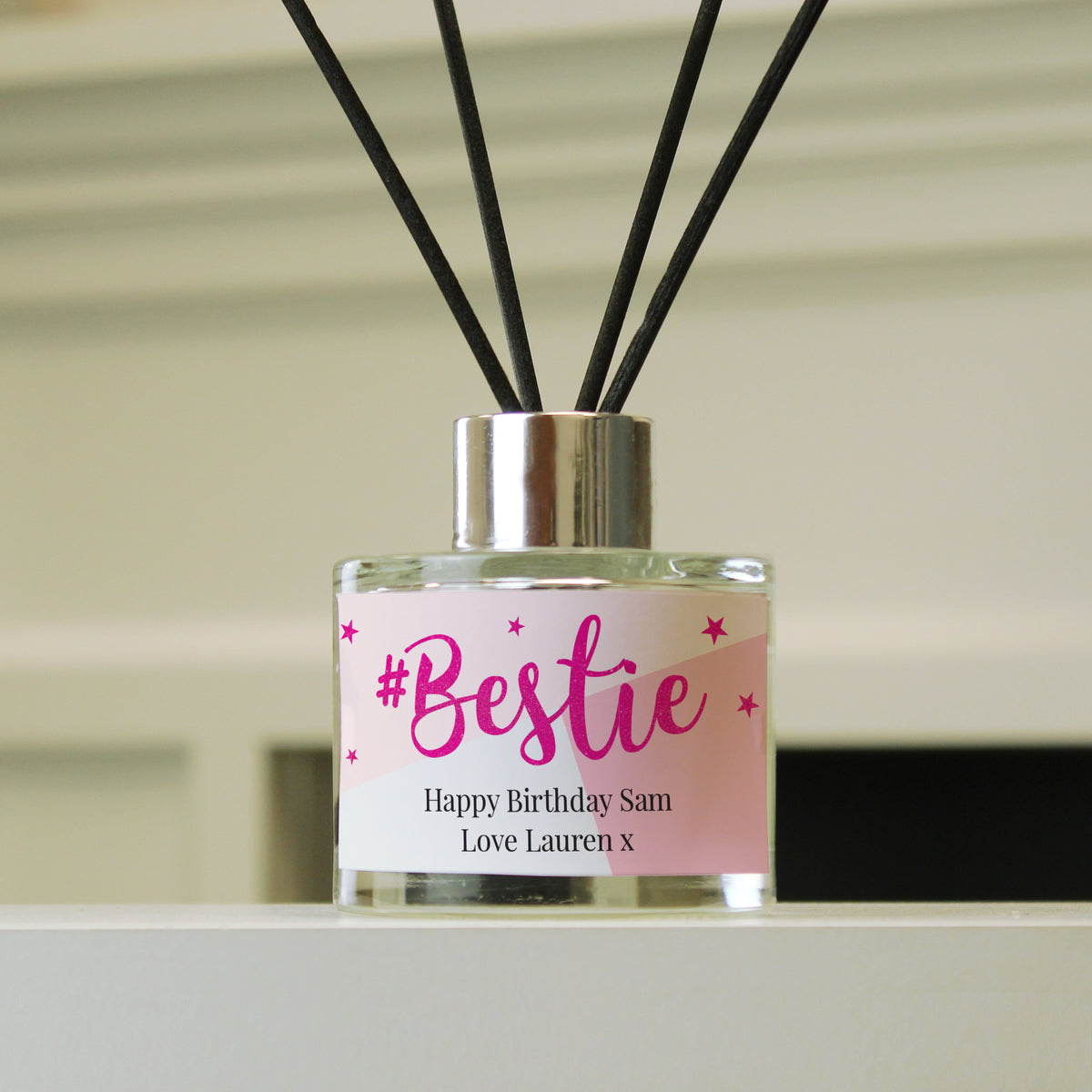 Personalised #Bestie Reed Diffuser | Candles & Reed Diffusers | Inspired Creative Gifts