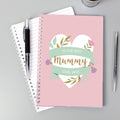 Personalised Floral Heart A5 Notebook | Stationery & Pens