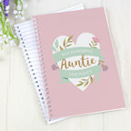 Personalised Floral Heart A5 Notebook | Stationery & Pens