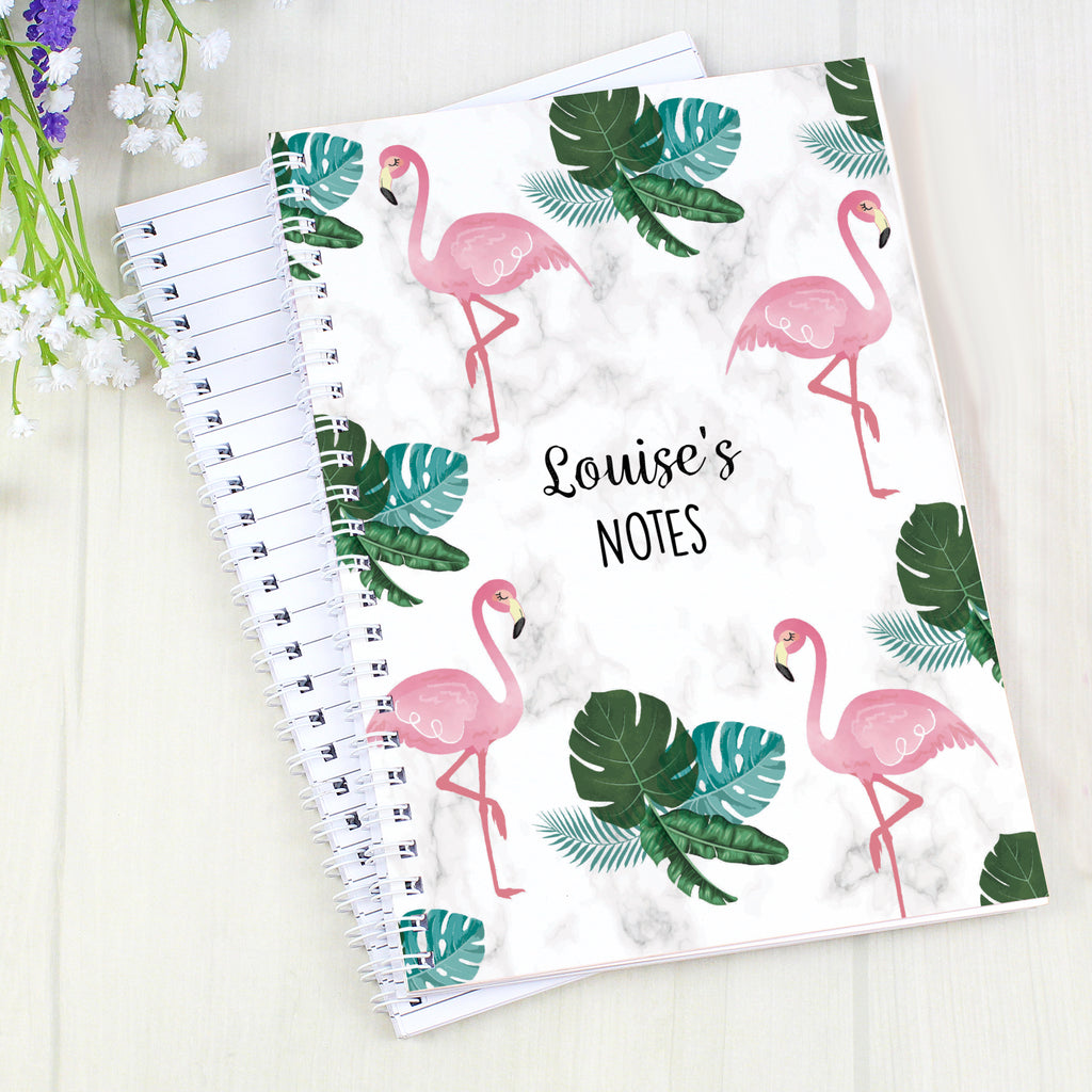 Personalised Flamingo A5 Notebook | Stationery & Pens | Inspired Creative Gifts