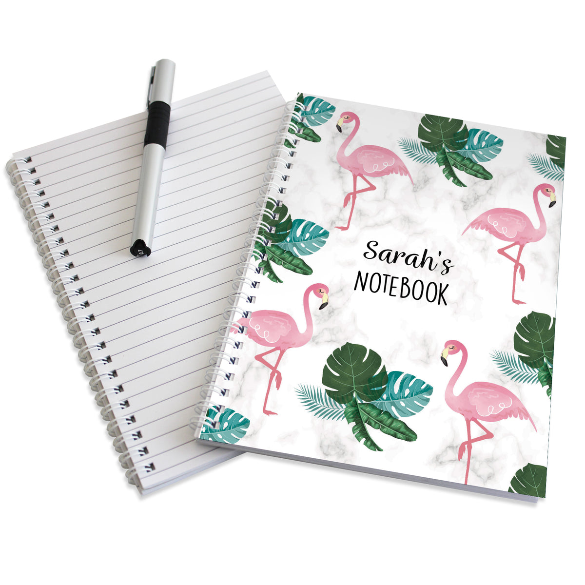 Personalised Flamingo A5 Notebook | Stationery & Pens | Inspired Creative Gifts