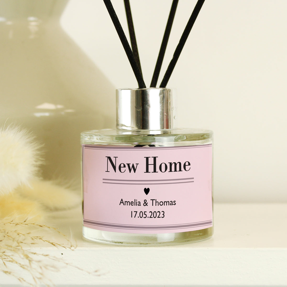 Personalised Classic Pink Reed Diffuser for Mother's Day
