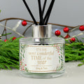 Personalised 'Wonderful Time of The Year' Christmas Reed Diffuser for Christmas
