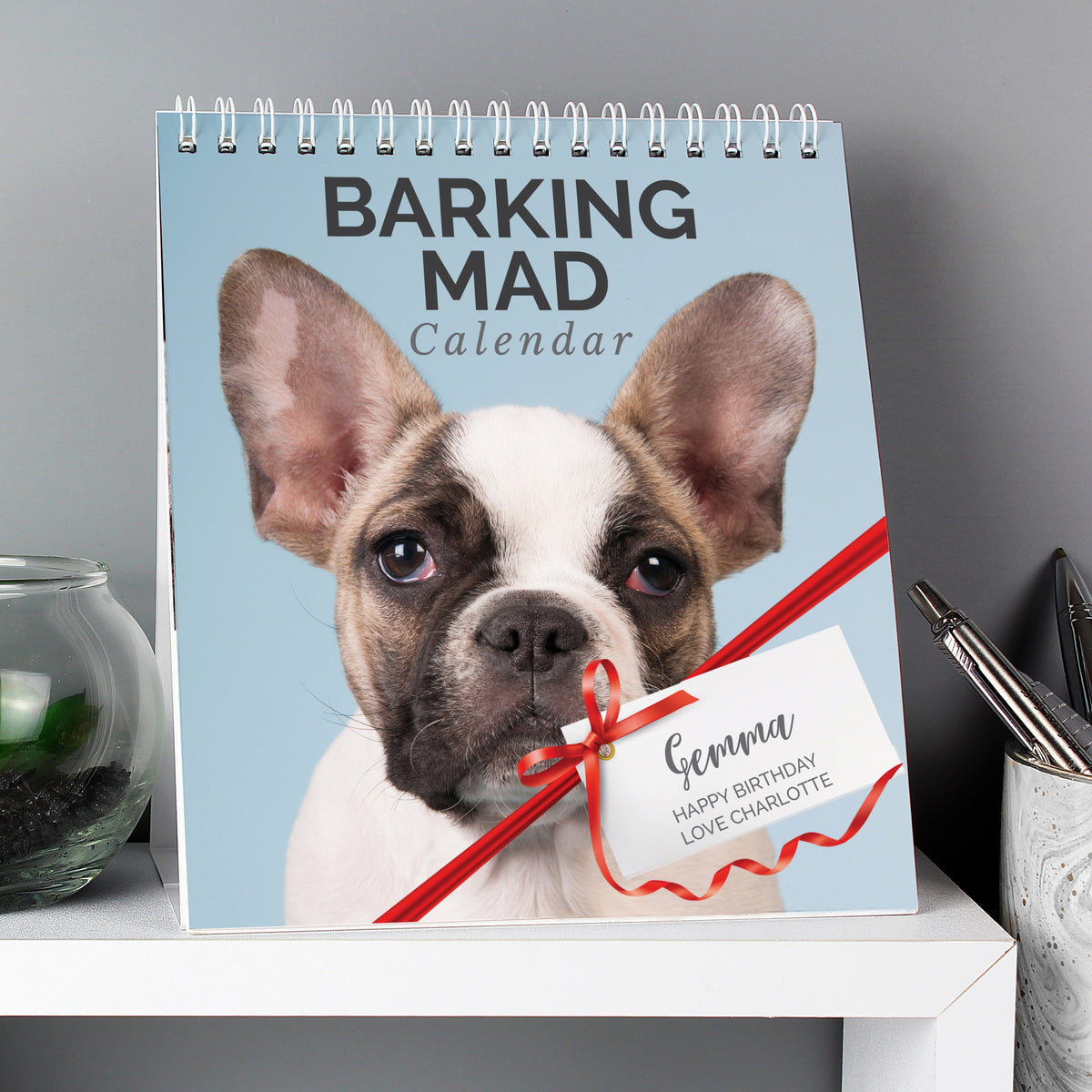 Personalised Barking Mad Dog Desk Calendar | Stationery & Pens | Inspired Creative Gifts
