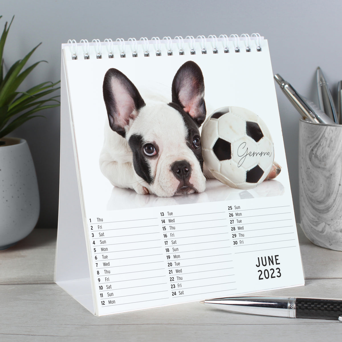 Personalised Barking Mad Dog Desk Calendar | Stationery & Pens | Inspired Creative Gifts