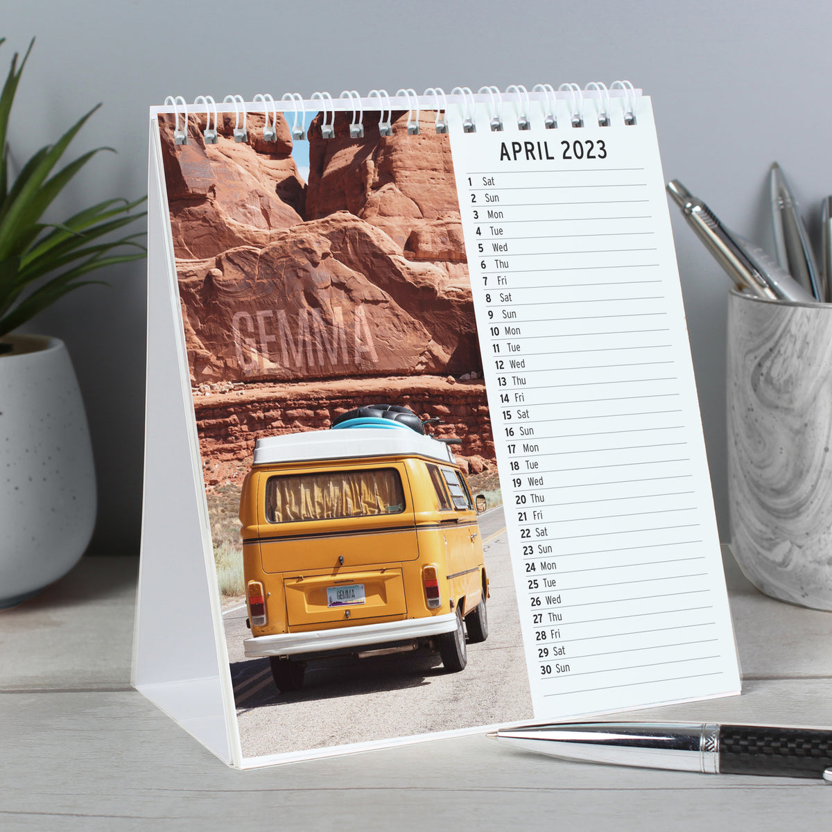 Personalised Outdoors Desk Calendar | Mother's Day Gift