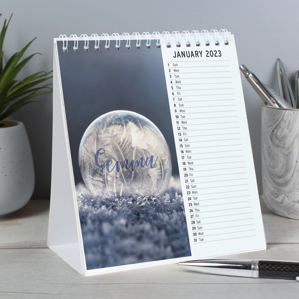 Personalised Outdoors Desk Calendar | Mother's Day Gift