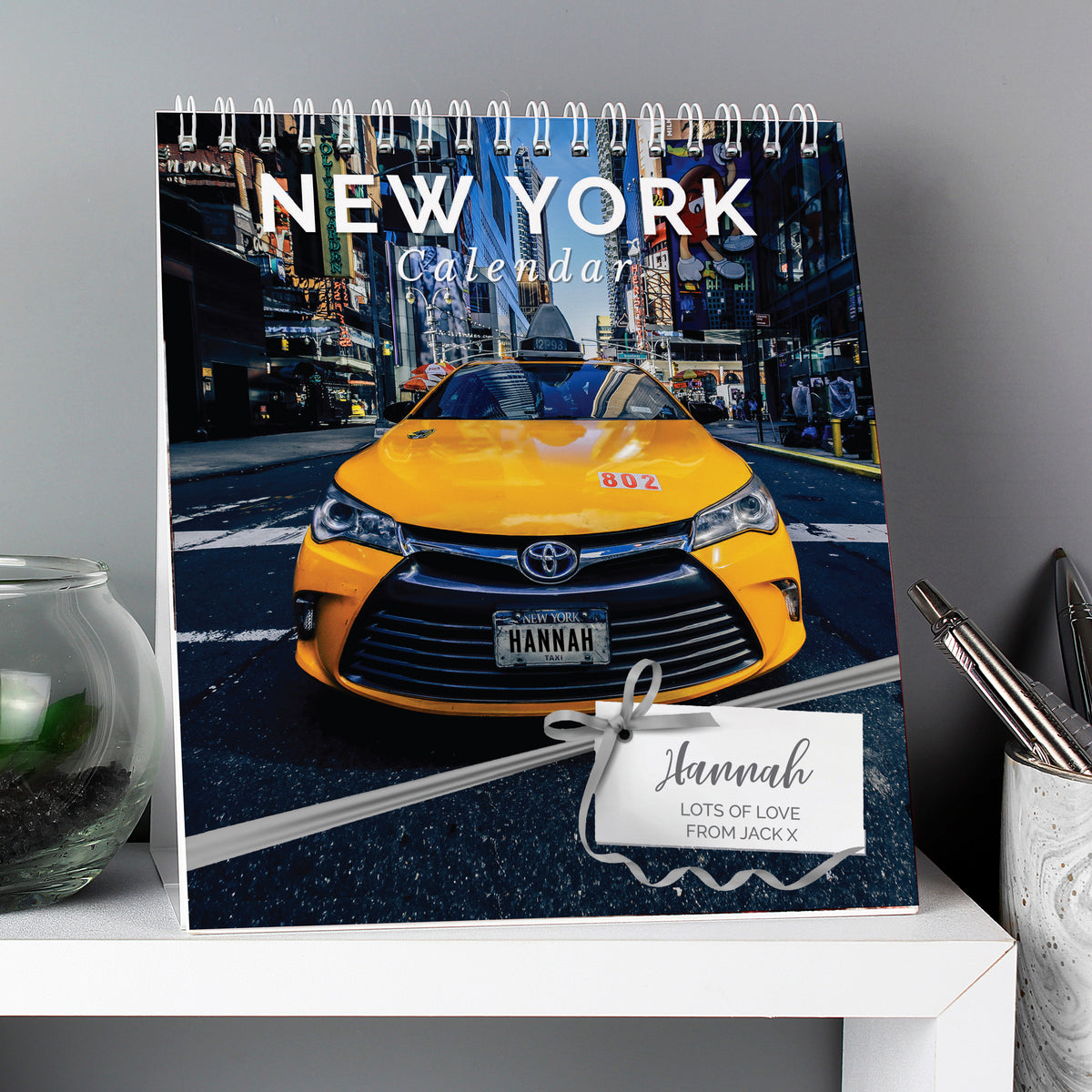 Personalised New York Desk Calendar | Stationery & Pens | Inspired Creative Gifts