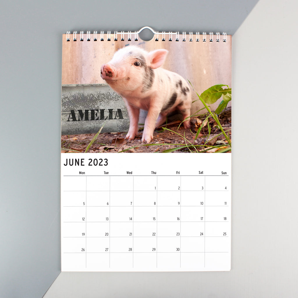 Personalised A4 Cute Animals Calendar | Christmas Gift