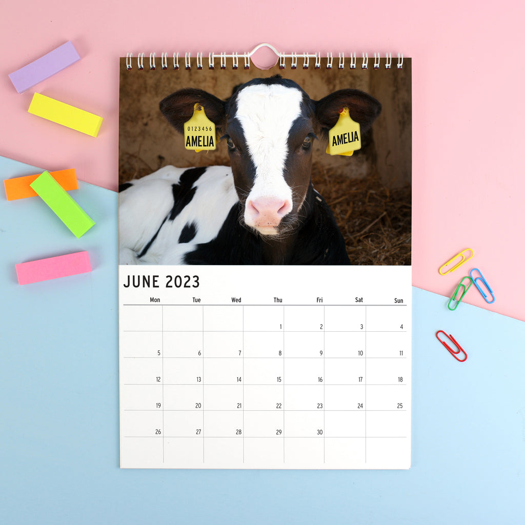 Personalised A4 Cute Animals Calendar | Christmas Gift