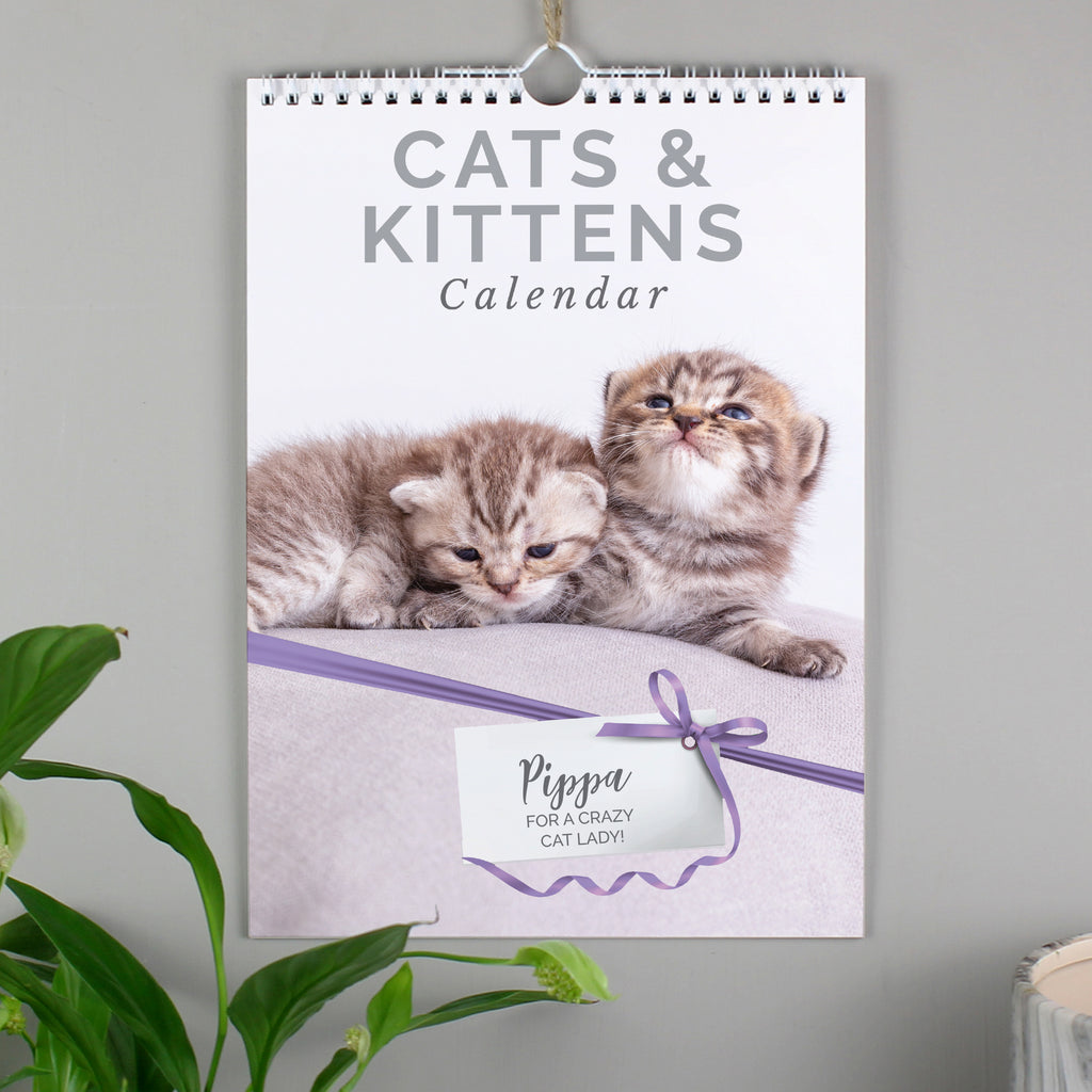 Personalised A4 Cats & Kittens Calendar | Christmas Gift