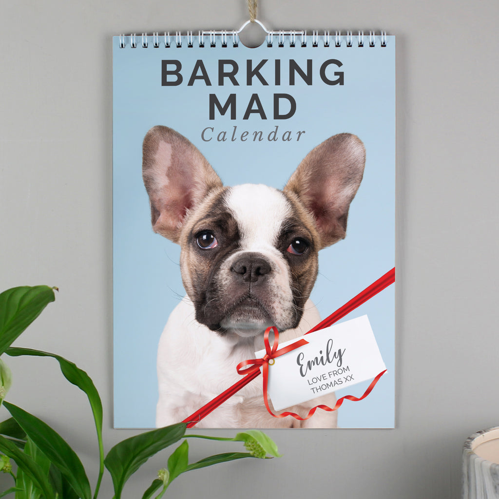 Personalised A4 Barking Mad Calendar | Stationery & Pens | Christmas Gift