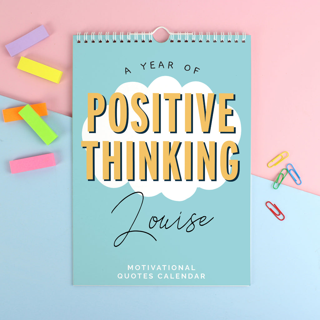 Personalised A4 Motivational Quotes Calendar | Stationery & Pens