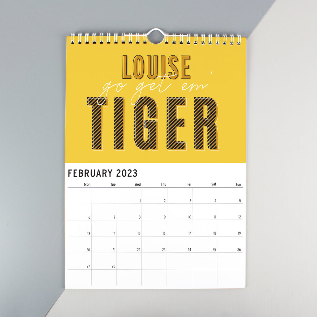 Personalised A4 Motivational Quotes Calendar | Stationery & Pens