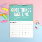 Personalised A4 Motivational Quotes Calendar | Stationery & Pens