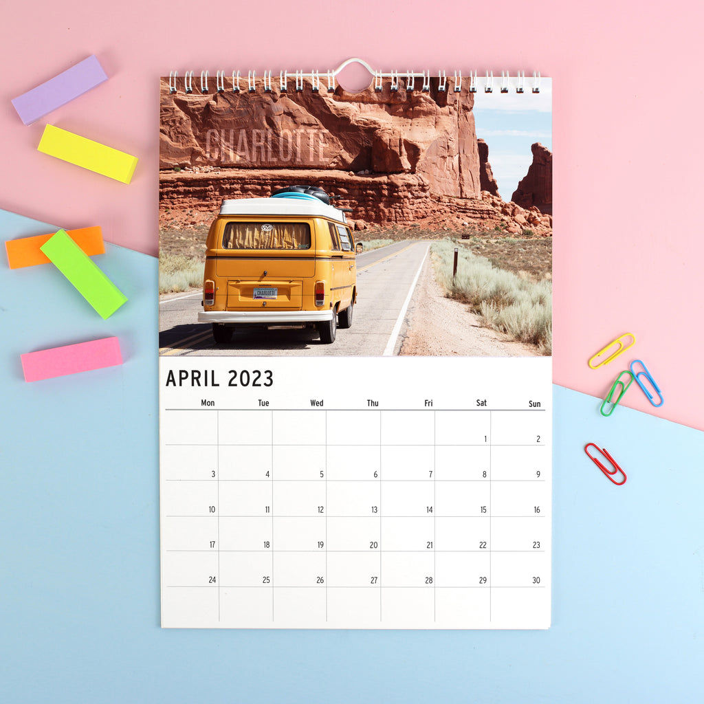 Personalised A4 Great Outdoors Calendar | Stationery & Pens | Inspired Creative Gifts