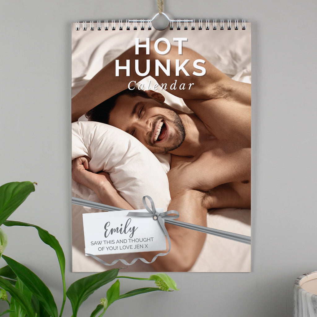 Personalised A4 Hot Hunks Calendar | Gift for Her