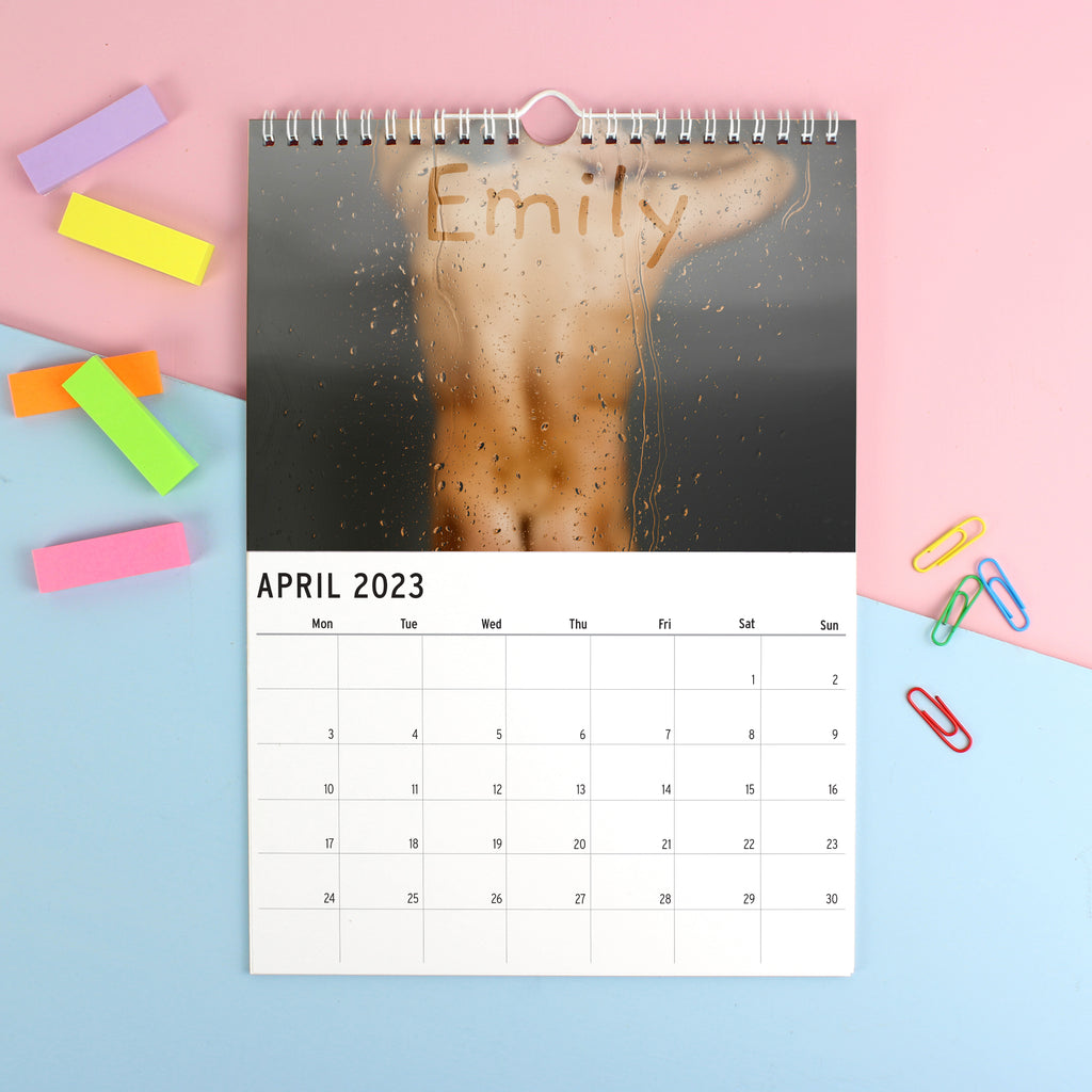Personalised A4 Hot Hunks Calendar | Gift for Her