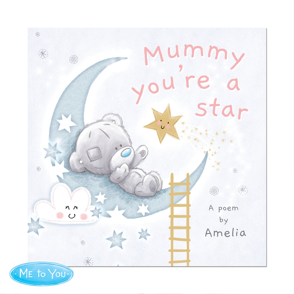 Personalised Tiny Tatty Teddy Mummy You're A Star, Poem Book for Mother's Day