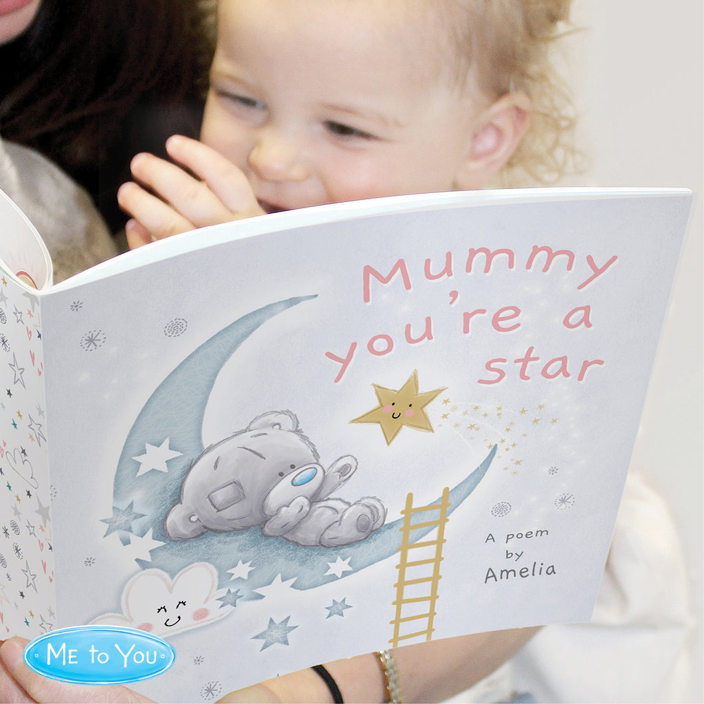 Personalised Tiny Tatty Teddy Mummy You're A Star, Poem Book for Mother's Day