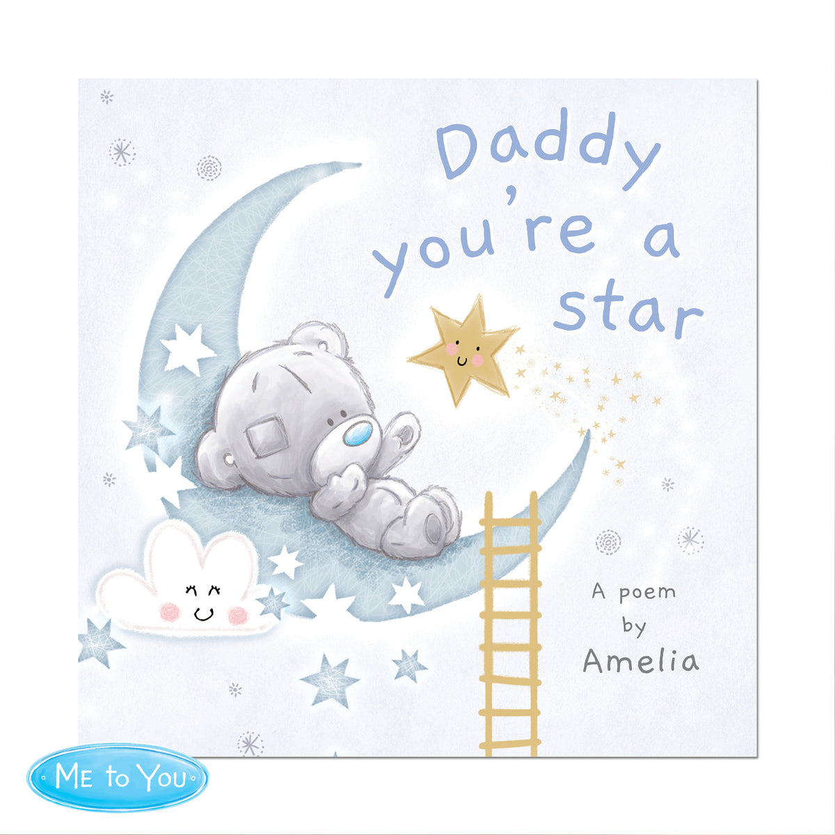 Personalised Tiny Tatty Teddy Daddy You're A Star Poem Book | Father's Day Gift