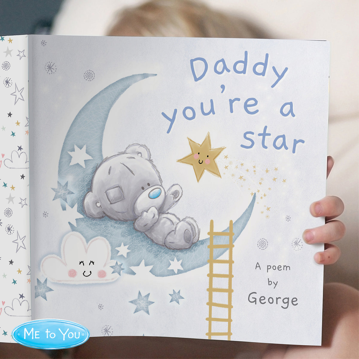 Personalised Tiny Tatty Teddy Daddy You're A Star Poem Book | Father's Day Gift