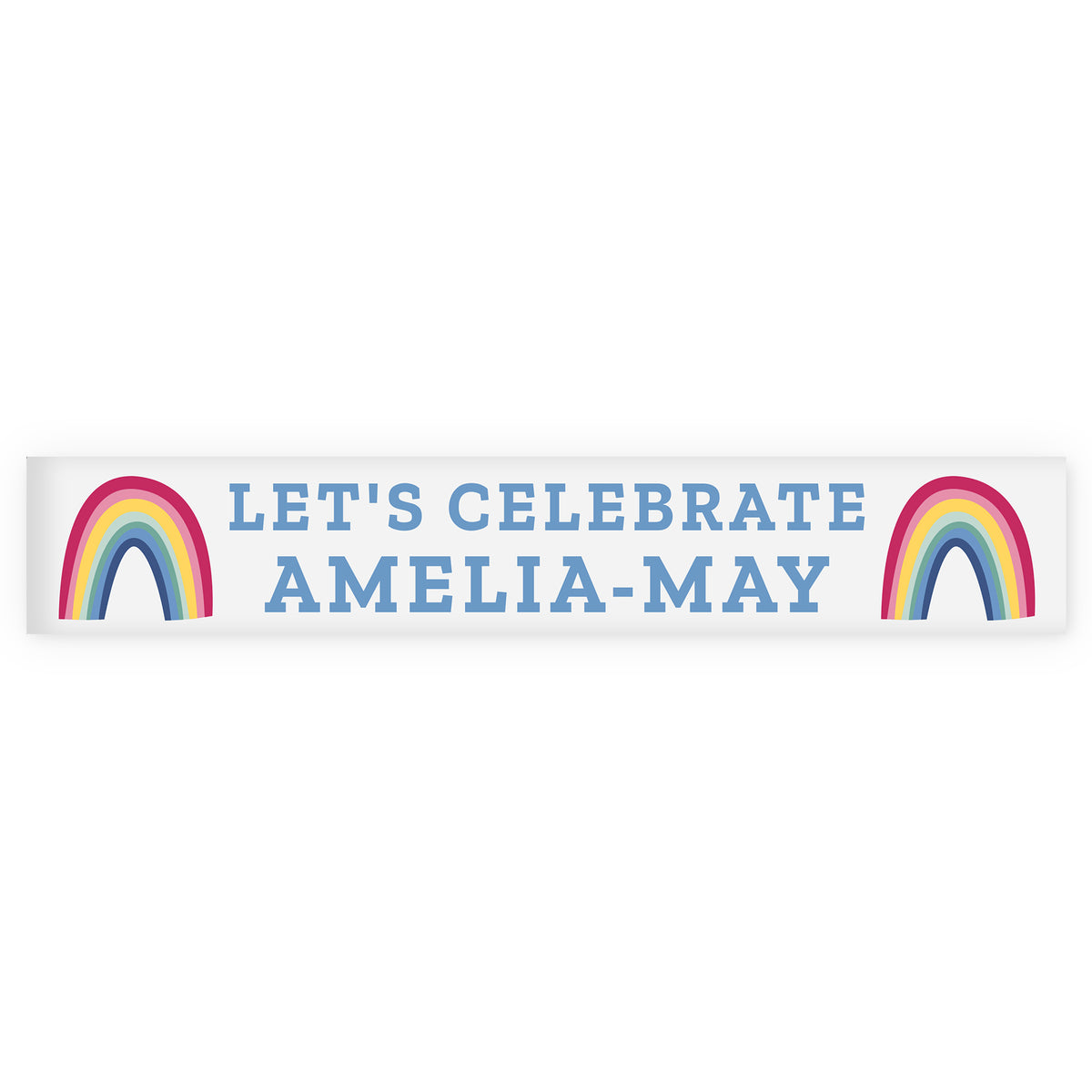 Personalised Rainbow Banner for Birthday