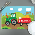 Personalised Tractor Placemat | Mealtime Essentials | Christmas Gift
